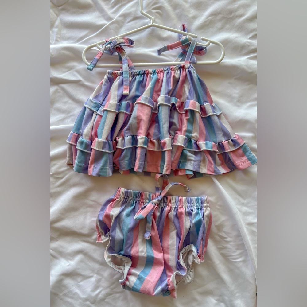 Ruffle Tiered Diaper Set